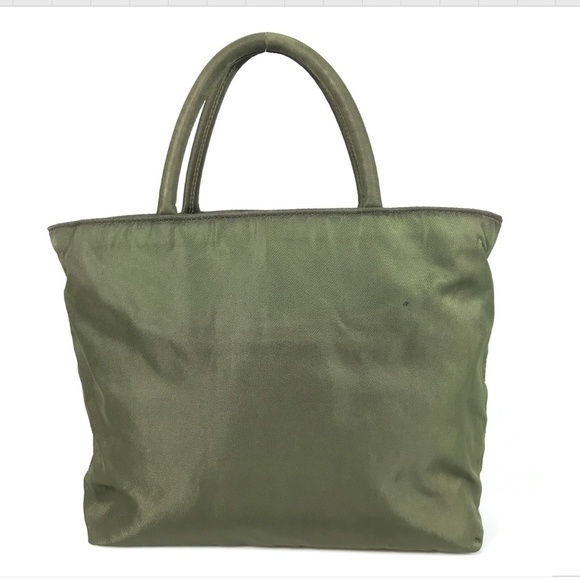 Authentic Prada Green Nylon satchel - small - Picture 4 of 12
